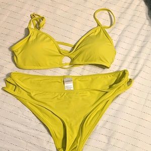 L*space lime green bikini